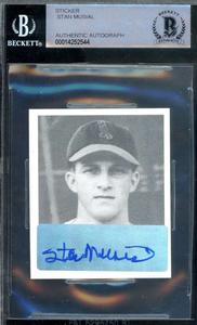 Stan Musial Beckett BAS Signed 1948 Bowman Rookie Reprint Autograph Manchester Great Sale Online