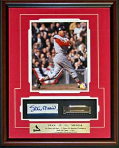 Stan Musial Autographed / Signed Framed Harmonica and Box w / 8x10 Unsigned Phot Cheap Sale How Much