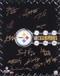 STEELERS 16x20 SIGNED BY KIRKLAND WAGNER FUQUA MULLINS COLE GROSSMAN KOLB BAHR Buy Cheap Footlocker Finishline