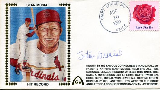 Stan Musial Autographed August 10th, 1981 First Day Cover (PSA) Cheap Sale Visit