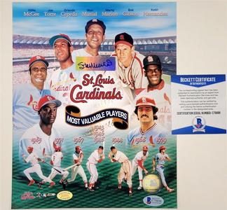 Stan Musial signed St. Louis Cardinals MVP 8x10 Photo autograph  BAS Beckett Discount Huge Surprise