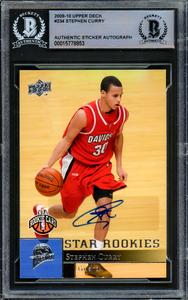 Stephen Curry Autographed 2009-10 Upper Deck RC Warriors Beckett 15778853 Outlet Factory Outlet