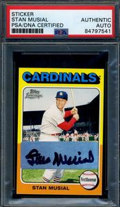 Stan Musial PSA DNA Signed 2011 Topps Lineage Autographed Sale Get To Buy