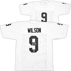 LAS VEGAS RAIDERS TYREE WILSON AUTOGRAPHED WHITE JERSEY BECKETT WITNESS 217963 Pay With Visa