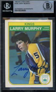 Larry Murphy Beckett BAS Signed 1982-83 O-Pee-Chee Autograph Sale For Nice