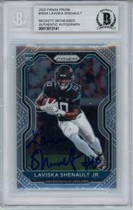 Laviska Shenault Autographed 2021 Panini Prizm #350 Trading Card BAS Slab 33253 Clearance Store For Sale