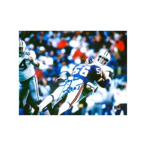 Lawrence Taylor New York Giants Autographed and Inscribed "GOAT" 11x14 Photograph (Top Tier) Free Shipping Supply