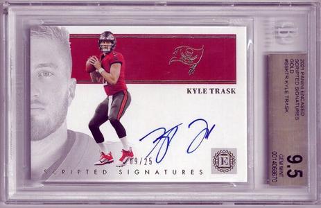 Kyle Trask signed 2021 Panini Encased On Card Auto /25- BGS Graded 9.5/10 Auto 100% Original Cheap Pice
