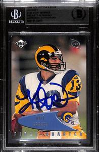 Kurt Warner Signed 1999 Edge Odyssey #123 Trading Card Beckett 43901 Amazon Sale Online