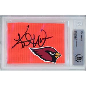 Kurt Warner Arizona Cardinals Signed Football Pylon Signature Cut Beckett Auth Auto Slab Clearance 2025 Unisex