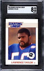 Lawrence Taylor 1988 Kenner Starting Lineup Card- SGC Graded 8 NM-MT Sast Online