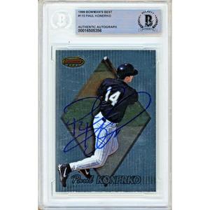 Paul Konerko Chicago White Sox Signed 1999 Bowmans Best Baseball Card BAS Auth Auto Pay With Paypal For Sale
