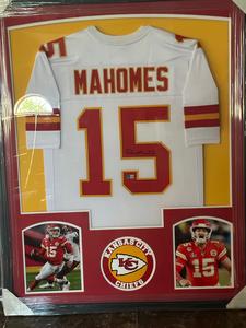 Patrick Mahomes signed framed jersey, Beckett COA Outlet Hot Sale