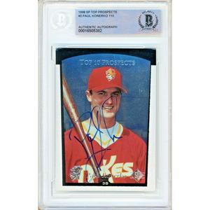 Paul Konerko LA Dodgers Signed 1998 SP Top 10 Prospects Card Beckett Authentic Auto Slab Great Deals Cheap Pice