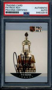 Patrick Roy PSA DNA Coa Signed 1990 Pro Set Autograph Amazing Pice
