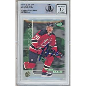 Patrik Elias New Jersey Devils Signed 2000 BAP Parkhurst Card BGS Auto 10 Graded Slab Discount The Cheapest