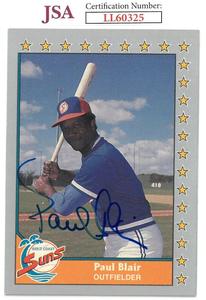 Paul Blair signed 1990 Pacific Baseball Card #76- JSA #LL60325 Cheap Wide Range Of