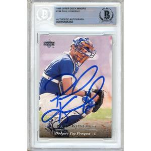 Paul Konerko Los Angeles Dodgers Signed 1995 Upper Deck Minors Card Beckett Auth Auto Sale Ebay