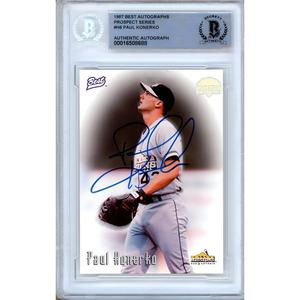 Paul Konerko Los Angeles Dodgers Signed 1997 Team Best Autographs Card Beckett Auto 2025 Newest Online