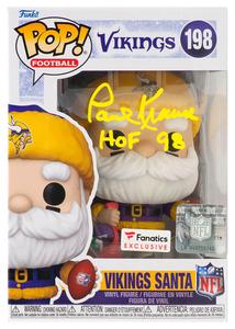 Paul Krause Signed Vikings 'SANTA' Funko Pop Doll #198 w/HOF'98 - (SCHWARTZ COA) Cheap Sale 2025
