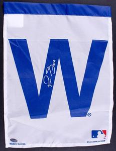 PEDRO STROP SIGNED 10 x 14 W FLAG 2016 CHICAGO CUBS WORLD SERIES CHAMPS   COA Clearance In China