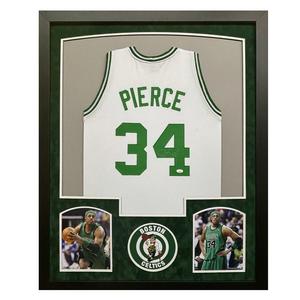 Paul Pierce Signed Boston White Custom Suede Matte Framed Basketball Jersey (JSA Tumblr Sale Online