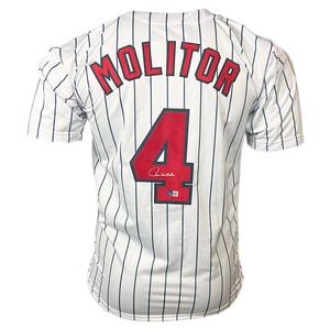Paul Molitor Signed Minnesota Pinstripe Baseball Jersey (Beckett) Sale Purchase