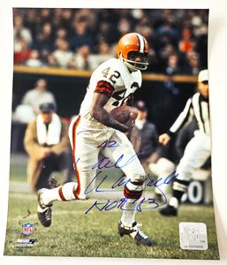 Paul Warfield Cleveland and Hall of Famer Signed 8x10 and Inscribed "HOF 83" (Main Line Autographs COA) Free Shipping With Paypal