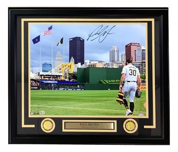 Paul Skenes Signed Framed 16x20 Pittsburgh Pirates Debut Photo MLB Hologram For Sale Free Shipping