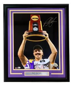 Paul Skenes Signed Framed 16x20 LSU Tigers Photo MLB Hologram Visit New Sale Online