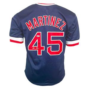 Pedro Martinez Signed Boston Navy Baseball Jersey (Beckett) Clearance Order