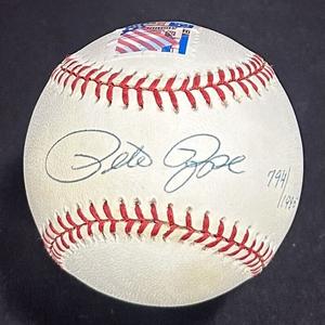 Pete Rose Signed NL Baseball Stamp LE /1985 Reds 1987 Autograph CBM COA Discount Store
