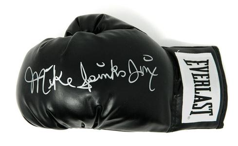 MICHAEL (MIKE) SPINKS Signed Everlast Black Boxing Glove w/Jinx - SCHWARTZ Clearance Online Amazon