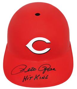 Pete Rose Signed Reds Replica Souvenir Batting Helmet w/Hit King -(SCHWARTZ COA) Buy Cheap Best Sale