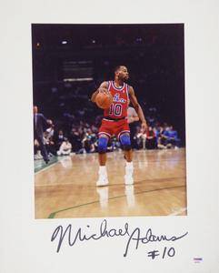 Michael Adams Autographed 16x20 Matted Photo Washington Bullets PSA/DNA #AB53604 Top Quality Cheap Pice