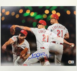 Michael Lorenzen signed Cincinnati Reds 11x14 Photo auto  Beckett BAS Witness Sale Comfortable