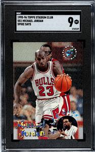 Michael Jordan 1995-96 Topps Stadium Club Spike Says Card #SS1- SGC Graded 9 MT Sale Online Shop