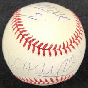 Jorge Campos & Claudio Suarez signed MLB Baseball autograph  Beckett BAS Mexico Cheap Lowest Pice