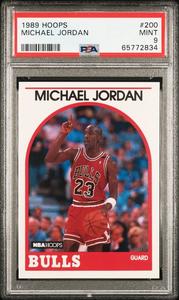 Michael Jordan 1989-90 NBA Hoops Card #200- PSA Graded 9 Mint (Chicago Bulls) Free Shipping Big Discount