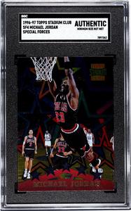 Michael Jordan 1996-97 Topps Stadium Club Special Forces SF4 SGC Slabbed Auth MS Enjoy Cheap Pice