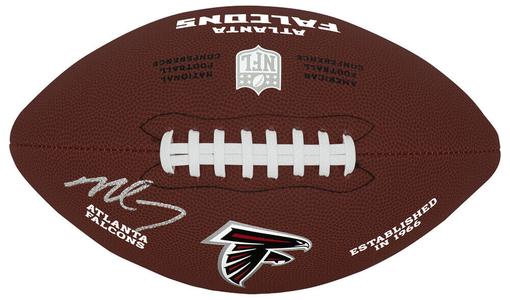 Michael Vick Signed Falcons Wilson Brown Logo Full Size Football -(SCHWARTZ COA) Cheap Best Wholesale