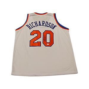 Michael Ray Richardson New York Knicks Autographed Signed White Custom Jersey (JSA Auth) Clearance Discounts