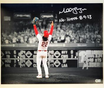 Michael Lorenzen signed "No Hitter 8-9-23" 16x20 Photo auto BAS Beckett Witness Outlet Discount Authentic