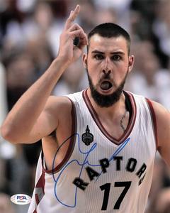Jonas Valanciunas signed 8x10 photo PSA/DNA Toronto Raptors Autographed Cheap Sale New Arrival