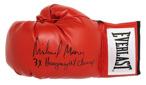 MICHAEL MOORER Signed Everlast Red Boxing Glove w/3x Heavyweight Champ -SCHWARTZ Wide Range Of Sale Online