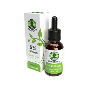 CBD Sanctuary 500mg CBD Full Spectrum Oil - 10ml Latest Sale Online