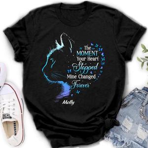 Personalized Memorial Pet Shirt/ Hoodie - Memorial Gift For Pet Lover - The Moment Your Heart Stopped Mine Changed Forever Cheap Best Place