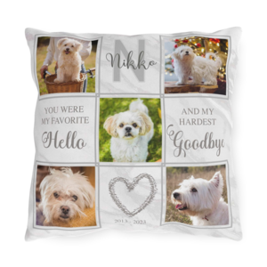 Dog Memorial Photo Collage, Pet Loss Pillow, Dog Loss Photo Pillow, Cat Passing Gift, Dog Condolence Gift Find Great Online