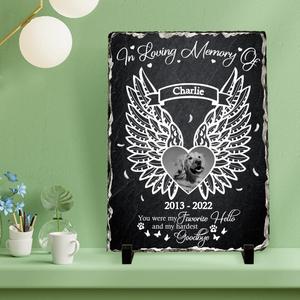 Custom Dog Photo Vertical Lithograph - Memorial Gift Idea - You Were My Favorite Hello and My Hardest Goodbye Buy Cheap Find Great