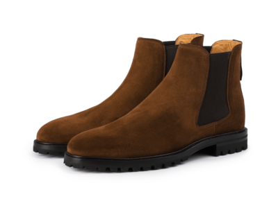 Ribot Boot in Dark Snuff Shield Suede For Nice
